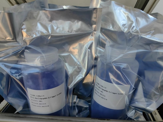 高純度化粧品銅三ペプチド-1 CAS 89030-95-5 Ghk-Cu 抗老化用 CAS 49557-75-7