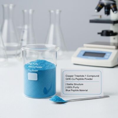 High Purity GHK-Cu Peptide Powder with Stable Structure for Collagen Production | Copper Tripeptide-1 Compound