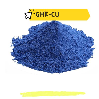 99% 純度 GHK Cu Copper Peptide Powder コラーゲン生成を促進し,しわを減らす