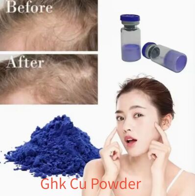 GHK Cu Copper Tripeptide Powder コラーゲン産生を促進し,しわを軽減し,皮膚再生のために皮膚の弾力性を向上させる