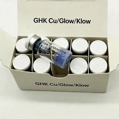 GHK Cu Copper Tripeptide Powder コラーゲン産生を促進し,しわを軽減し,皮膚再生のために皮膚の弾力性を向上させる