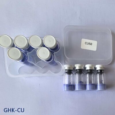 スキンケア研究用高純度GHK-Cuペプチドパウダー | コッパートリペプチド-1 原料 | 安定した青色ペプチド化合物 | 99%以上の純度