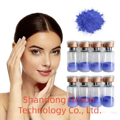 高純度 Copper Tripeptide 1 ペプチド粉末 CAS 49557-75-7 スキンケアおよびアンチエイジング配合物のための銅ペプチド原料